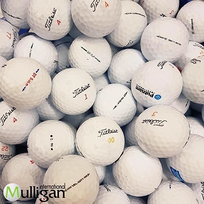 Mulligan - 50 Titleist mix model 5A/4A Recycled Used Golf Balls, White