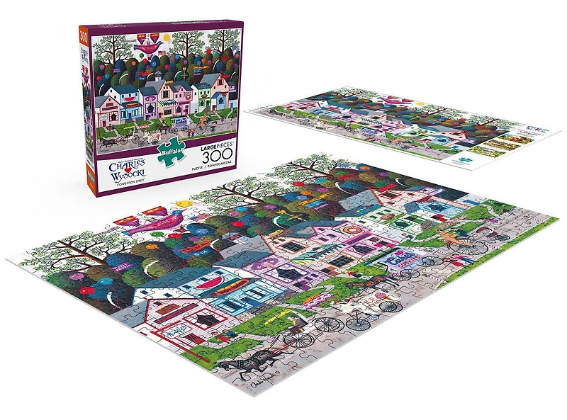Buffalo Games - Le puzzle Charles Wysocki - Confection Street - en 300 pièces