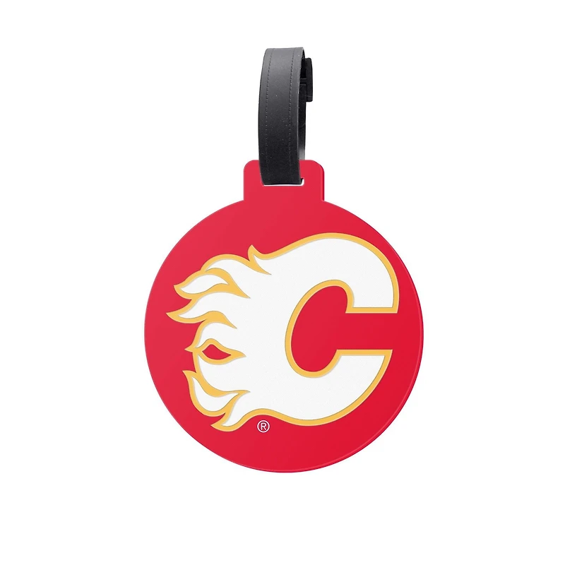 ÉTIQUETTE À BAGAGES JUMBO SOUS LICENCE OFFICIELLE DE LA LNH CALGARY FLAMES