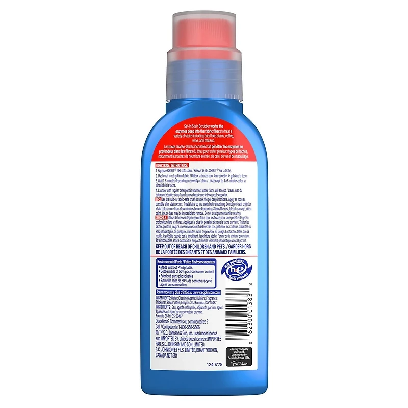 Shout Advanced Ultra Gel Concentré détachant à lessive avec brosse