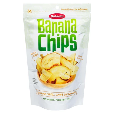 Bulacan Banana Chips 100g per Pouch, Thin Sliced and Crispy, Bulacan Banana Chips