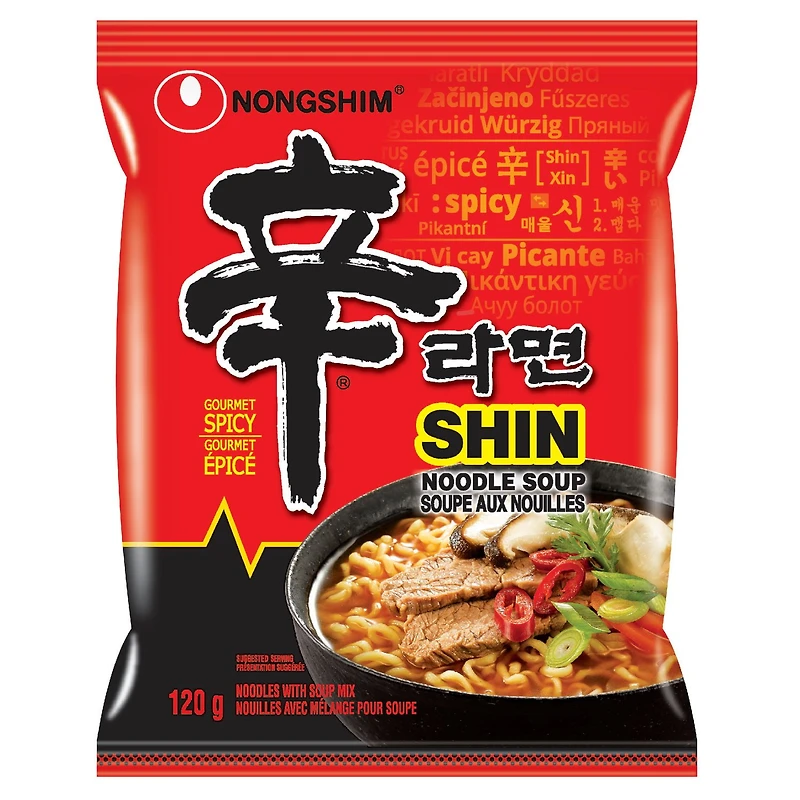 Soupe de nouilles Shin Ramyun en sachet de Nongshim 120g , Soupe de nouilles