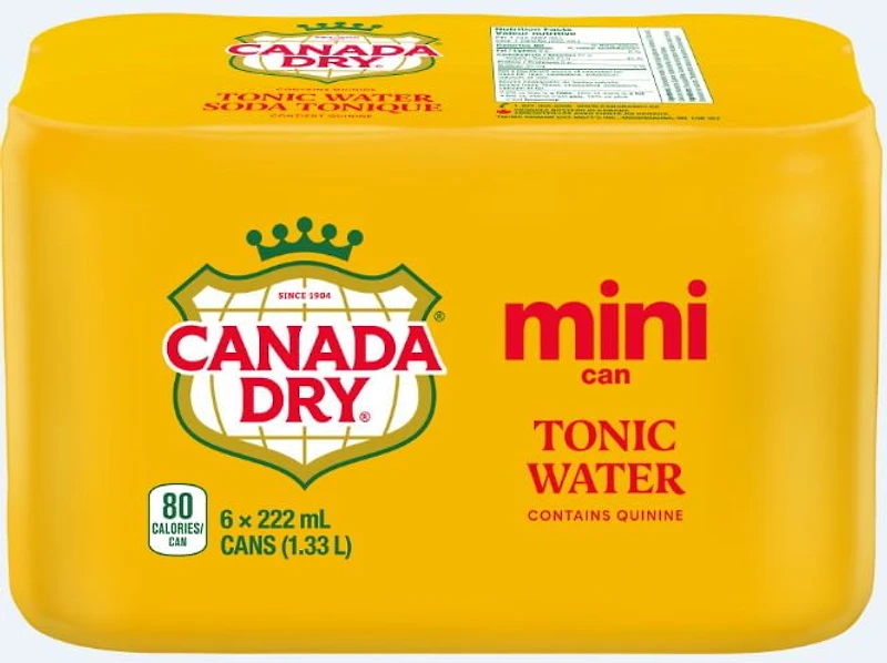 Canada Dry® Tonic Water 222 mL Mini-Cans, 6 Pack, 222mL x 6