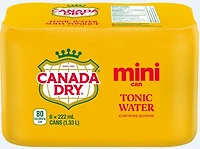 Canada Dry® Tonic Water 222 mL Mini-Cans, 6 Pack, 222mL x 6