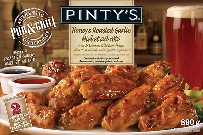 Ailes de poulet miel et ail rôti Pub & Grill de Pinty's 810 g
