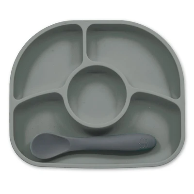 Yümi: Silicone Plate & Spoon Set