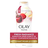 Nettoyant pour le corps Olay Éclat frais avec essence de cerise noire et de vanille