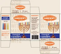 Bougies de Hanoucca Manischewitz