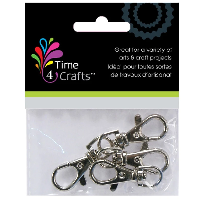 Time 4 Crafts DIY Arts and Craft 40mm Silver Trigger Snaps