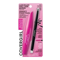 COVERGIRL Pack éco. mascara+traceur, mascara Lash Blast Full Lash Bloom et traceur Perfect Point Plus pointe microfine estompeur intégré - L'emballage peut varier