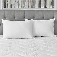 Mainstays Firm Support Cotton Shell Back Sleeper, Machine Washable Bed Pillow