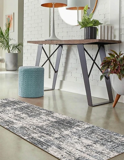 ECARPET Claudia 2'2" x 7'7" Tapis de Couloir pour Salon, Chambre, Salle A Manger, Entrée, Couloir et Plus Encore.