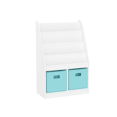 Bibliothèque avec deux casiers pour enfants - 2 bacs