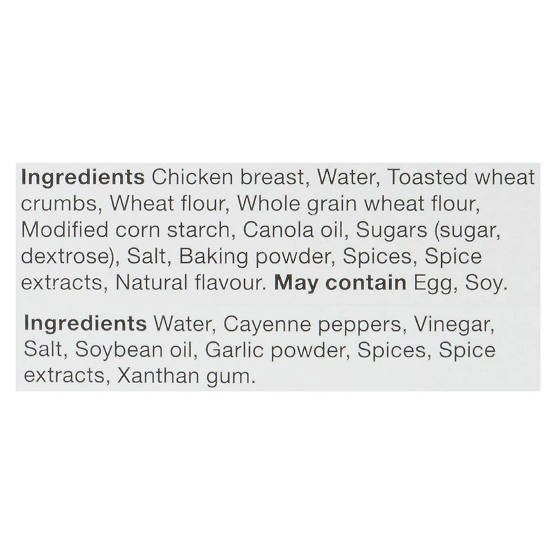 Bouchées de poulet désossées style restaurant Janes avec sauce Buffalo 710g