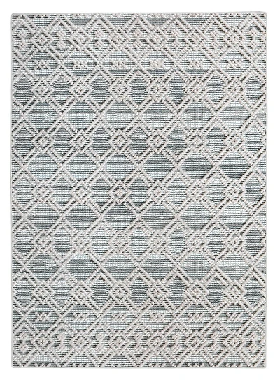 Tapis d'appoint Mirage Helia crème et gris de 2 pi x 3 pi