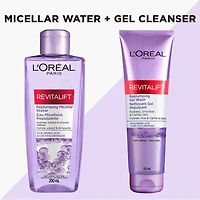 L'Oreal Paris Revitalift Replumping Gel Face Wash Cleanser with Hyaluronic Acid, Suitable for Sensitive Skin, 150 mL