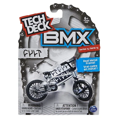 Tech Deck, Finger BMX, Cult, Argent/Noir, Série 15