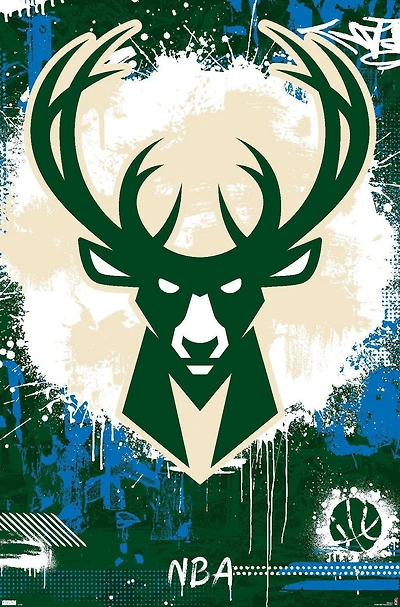 NBA Milwaukee Bucks - Logo maximaliste 23