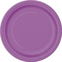 Pretty Purple Round 9" Dinner Plates, 20ct, 8.625" /21.9cm