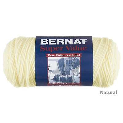 Bernat® Fil Super Value™, Acrylique #4 Moyen, 7oz/197g, 426 Yards