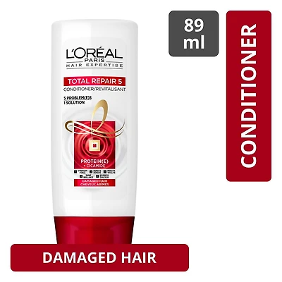 L'Oréal Paris Hair Expertise Total Repair 5 Conditioner Damaged Hair, 89ml, 89ml
