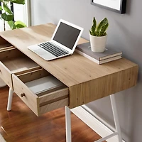 Cascade Three-Drawer Desk