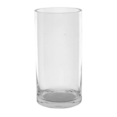 Vase en verre en forme de cylindre