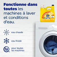 Détergent à lessive liquide Tide Simply Tout-en-un, parfum Fleur d’oranger, 70 brassées, 2,72 L