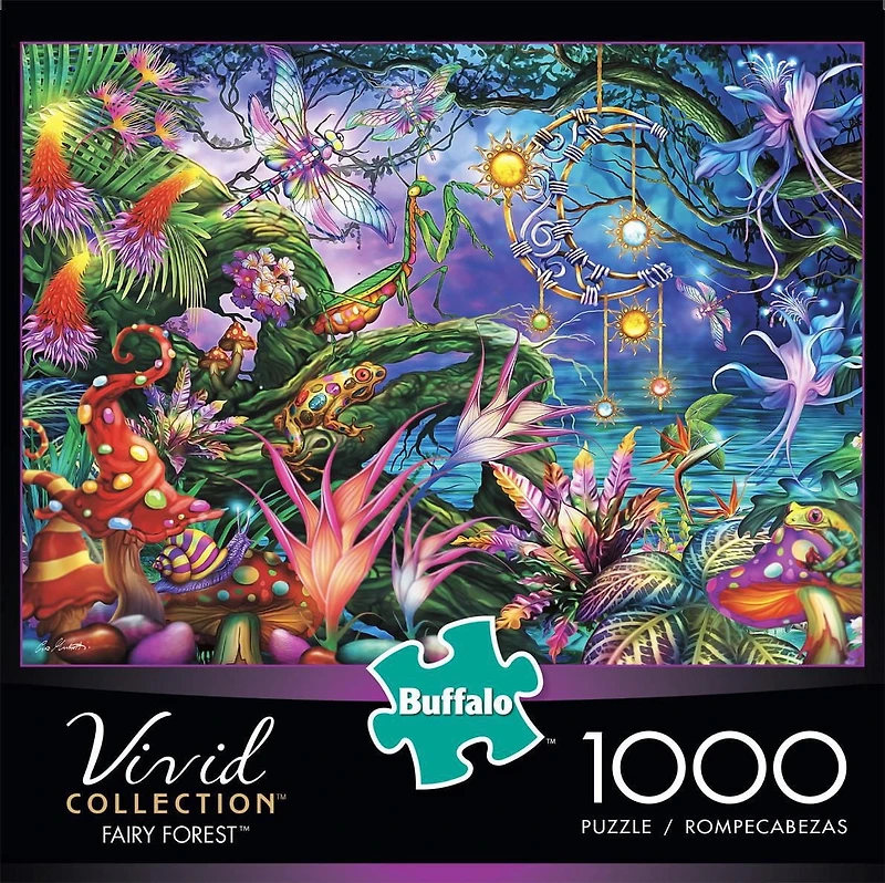 Buffalo Games - Vivid Collection - Fairy Forest - 1000 Piece Jigsaw Puzzle