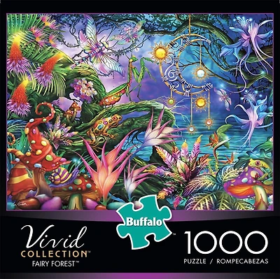 Buffalo Games - Vivid Collection - Fairy Forest - 1000 Piece Jigsaw Puzzle