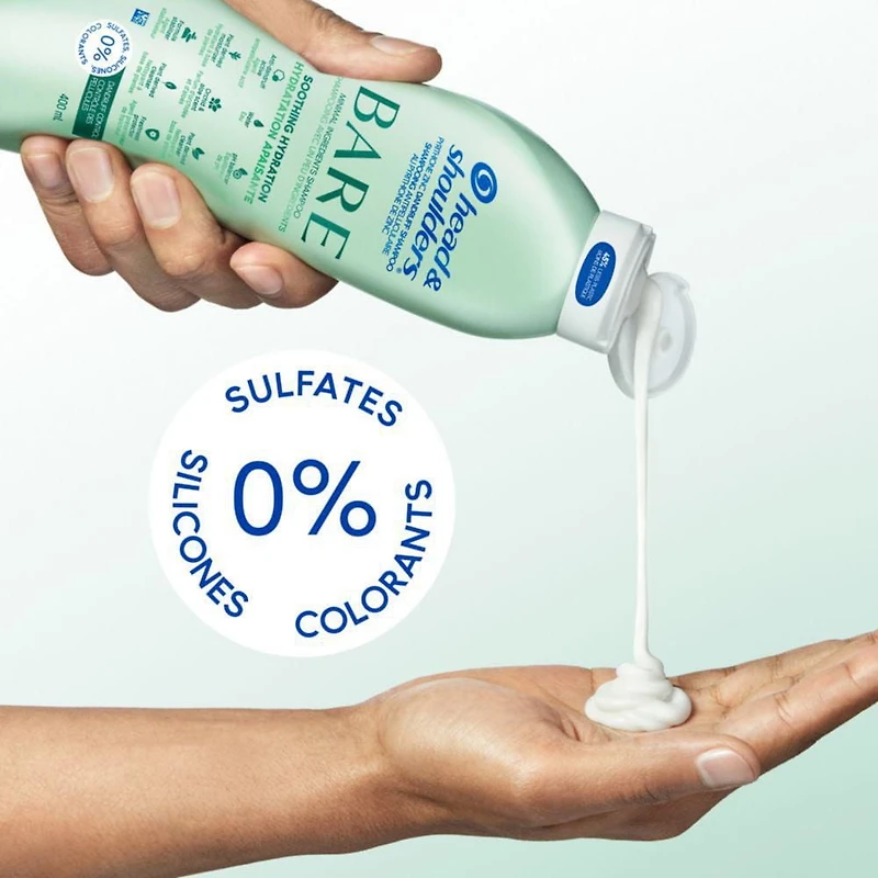Shampooing antipelliculaire BARE Hydratation apaisante Head & Shoulders, antipelliculaire Baby Bunny Bib