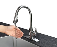 Flow Single Handle Pull-Down Faucet with Hands Free Motion Sensing Technology in Oil Rubbed Bronze