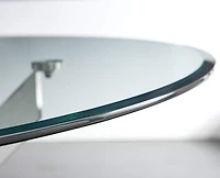 Table à manger en verre trempé de la collection Heavenly Star 48"