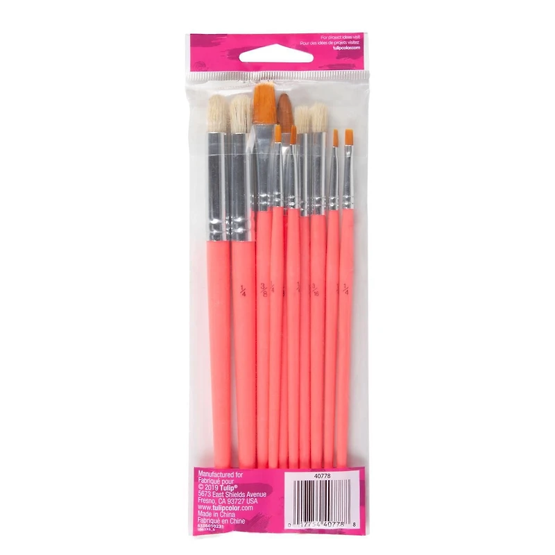 Brosses à pinceau tulipes 10pk Brosses à peinture 10pk