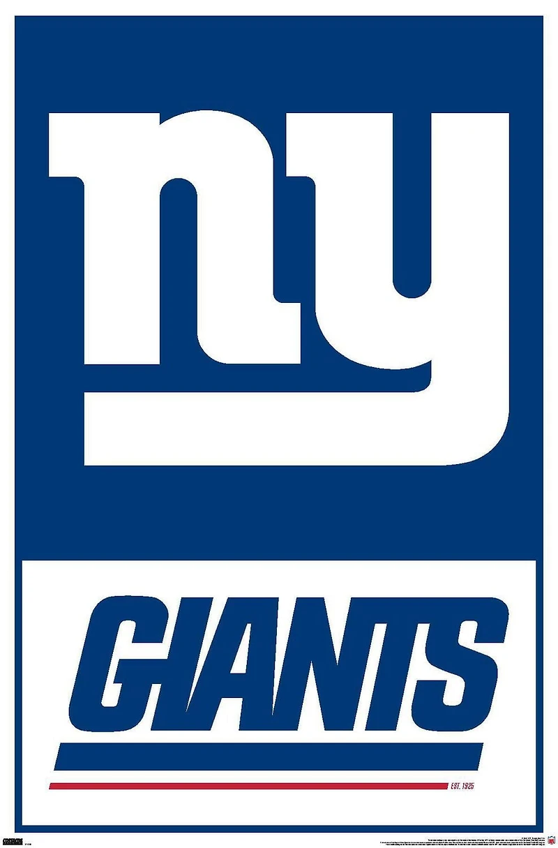 NFL New York Giants - Logo 21 Wall Poster, 22.375" x 34"