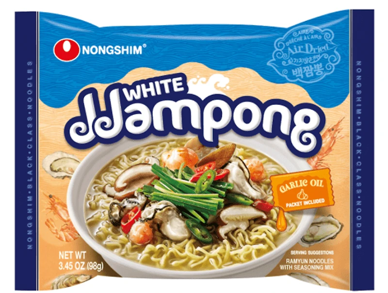 Nongshim Blanc Jjamppong 94g x 4, Pack Familial