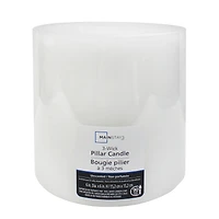 Mainstays Unscented White Pillar Candle