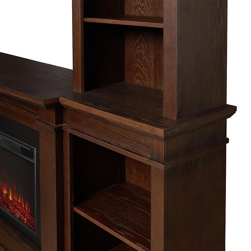 MonteVista Electric Media Fireplace in Chestnut Oak