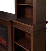 MonteVista Electric Media Fireplace in Chestnut Oak