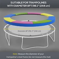 Soozier 12FT Trampoline Pad Spring Cover, Waterproof, Pink