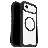 OtterBox Étui Defender Pro XT Clear MagSafe avec Contrôle de la Caméra Dark Side (Noir) pour iPhone 17( Pro 6.3)