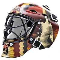Franklin Sports Mini masque de gardien de but de hockey avec logo de l'équipe de la NHL de Coyotes avec étui – Masque de gardien de but de collection avec logos et couleurs officiels de la NHL