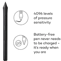 Wacom Intuos Tablette graphique Bluetooth de taille moyenne - Noir