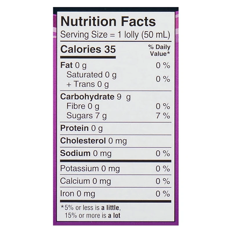 Chapman's Low Calorie Fruity Li'l Lolly in a Box 28 x 50 ml