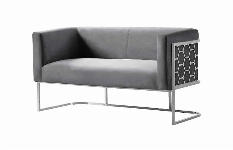 Canadian Cinderella Loveseat Grey