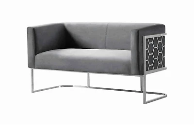 Canadian Cinderella Loveseat Grey