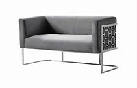 Canadian Cinderella Loveseat Grey