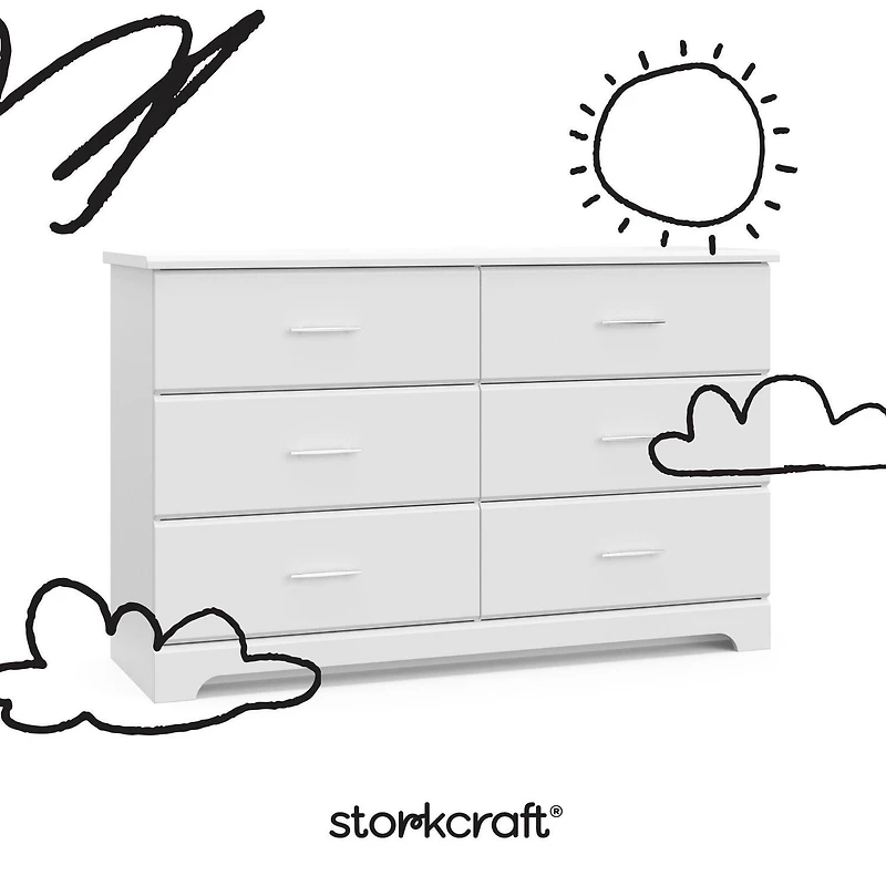 Storkcraft Brookside 6-Drawer Double Dresser