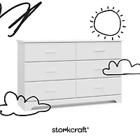 Storkcraft Brookside 6-Drawer Double Dresser
