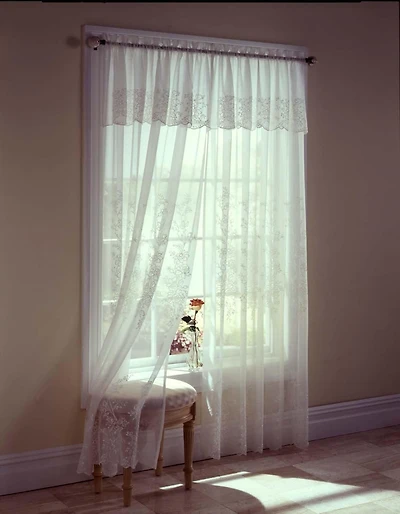 519 Isabelle Embroidered Sheer Voile Print